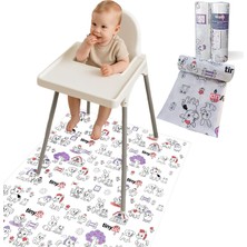 Sandalyesi Altı ve Aktivite Örtüsü – Tek Kullanımlık, 10 Yaprak, Su Geçirmez, Bpa Free, Etrafı Kirden Koruyan, Taşınabilir – 100X120 cm Kullan At Splash Mat (Standart, Adet Örtü, 10)