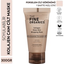 2 Adet The Fine Organics Niacinamide & Ceramide Np Soyulabilir Kolajen Cam Cilt Maskesi 60 ml
