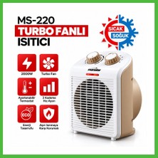 Bezos Turbo Fanlı Elektrikli Sıcak ve Soğuk Isıtıcı - 3 Kademe Arz