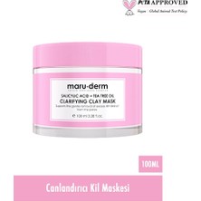 2 Adet Maruderm Salisilik Asit + Çay Ağacı Yağı Kil Maskesi 100 ml
