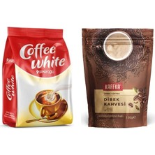 Şekeroğlu Coffee White Kahve Kreması 500 gr + Şekeroğlu Kaffka Dibek Kahvesi 150 gr