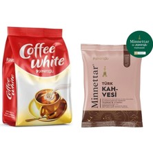 Şekeroğlu Coffee White Kahve Kreması 500 gr + Şekeroğlu Minnettar Türk Kahvesi 100 gr