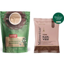 Şekeroğlu Kaffka Menengiç Kahvesi 150 gr + Şekeroğlu Minnettar Türk Kahvesi 100 gr