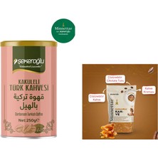 Şekeroğlu Kakuleli Türk Kahvesi 250 gr Özel Silindir Kutu + Şekeroğlu Minnettar Karamelli Kahve 165 gr
