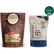 Şekeroğlu Kaffka Dibek Kahvesi 150 gr + Şekeroğlu Minnettar Filtre Kahve 165 gr