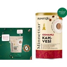 Şekeroğlu Minnettar Menengiç Kahvesi 165 gr + Şekeroğlu Minnettar Osmanlı Kahvesi 200 gr Özel Silindir Kutu