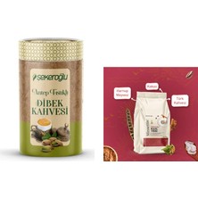 Şekeroğlu Antep Fıstıklı Dibek Kahvesi 200 gr Silindir + Şekeroğlu Osmanlı Kahvesi 1000 gr