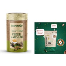 Şekeroğlu Antep Fıstıklı Dibek Kahvesi 200 gr Silindir + Şekeroğlu Minnettar Menengiç Kahvesi 165 gr