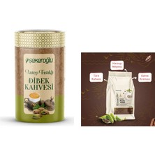 Şekeroğlu Antep Fıstıklı Dibek Kahvesi 200 gr Silindir + Şekeroğlu Dibek Kahvesi 1000 gr