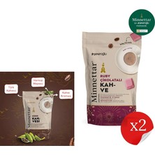 Şekeroğlu Minnettar Dibek Kahvesi 165 gr + Şekeroğlu Minnettar Ruby Çikolatalı Kahve 2 x 165 gr ( 2 Paket )