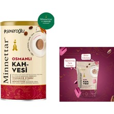 Şekeroğlu Minnettar Osmanlı Kahvesi 200 gr Özel Silindir Kutu + Şekeroğlu Minnettar Ruby Çikolatalı Kahve 165 gr