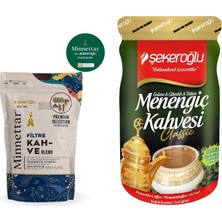 Şekeroğlu Minnettar Filtre Kahve 165 gr + Şekeroğlu Sıvı Menengiç Kahvesi 600 gr