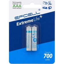 Efcell 700 Aaa Şarjlı Ince Pil