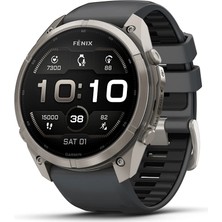 Garmin Fenix 9 Pro – 51 mm - Titanyum, Graphite/siyah Silikon Kayışlı