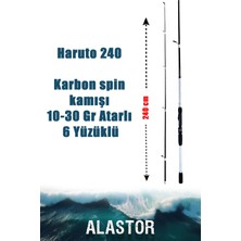 Alastor Haruto 2.40M Hazır Olta Takımı  Spin Olta Takımı RAPTOR5000 Makina