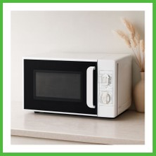 Bezos 20L 700W Mikrodalga Fırın - 5 Güç Kademesi, Buz Çözme, Beyaz Arz