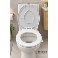 Astraltech Iç Içe Oturaklı Aile Tipi Beyaz Klozet Kapağı