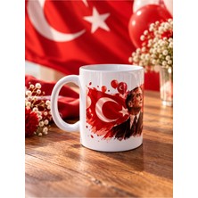 Hepsi Enteresan Atatürk Temalı Kupa, Öğretmene Hediye, Türk Bayraklı Kupa, 29 Ekim Hediyesi