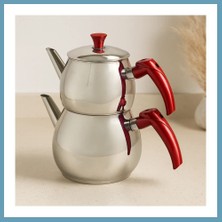 Bezos Büyük Aile Çelik Çaydanlık Seti (Üst 1.2l / Alt 2l) MBT06