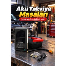 Masa Dostu Taşınabilir Akü Takviye Cihazı ve Powerbank Özellikli Lastik Şişirme Pompası Tdms-07