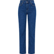 Seda Unlu Butik Rone Straight Koyu Mavi Jean