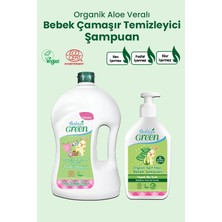 Baby's Green 2'li Set Organik Aloe Veralı Bebek Şampuanı ve Çamaşır Temizleyici 1500 ml 0-3 Yaş