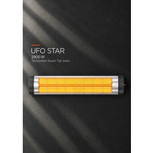 UFO Star 2900 W Duvar Tipi Isıtıcı - Termostatlı, 30 m² Kapalı Alan Isıtma ve Sağlıklı Isıtma Teknolojisi
