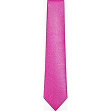 Bülent Danış Erkek Pembe Dokulu İnce Kravat