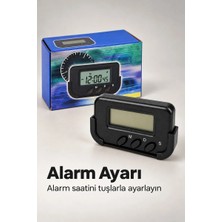 Elvasta Dmtk- Eldm- Elva- Alarm ve Kronometre Özellikli Araç Içi Dijital Saat El Tk