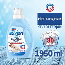 Bingo Oksijen Hipoalerjenik Sıvı Çamaşır Deterjanı 1.950 ml 30 Yıkama Optik Parlatıcı İçermez