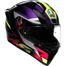 Agv K1 S Fastlap Black Purple Pink Kapalı Kask S