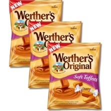 Almanya Üretimi  Werthers Original Soft Toffees Karamelli Yumuşak Şeker, 3x 100GR