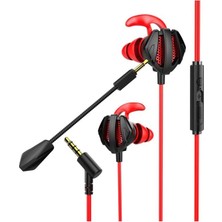 Rampage RM-K16 X-Jammer 3.5mm Kablolu Mikrofonlu Kulak İçi Oyun Kulaklığı Kırmızı Renkli