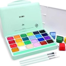 Himi Hımı Jelly Cup Gouache Set - 24 Colours + 3 Brushe