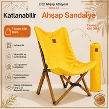 ÖİR A.E Ahşap Katlanır Kamp Sandalyesi : Bahçe, Piknik, Balkon ve Kamp (1 Sandalye)