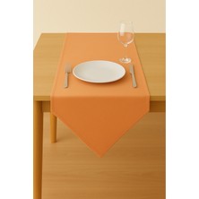 Luvora Home Luna Serisi Kadife Dokulu Üçgen Runner - Yavruağzı