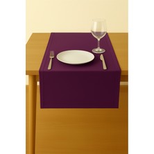 Luvora Home Luna Serisi Kadife Dokulu Dikdörtgen Runner - Mor