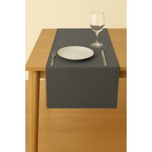 Luvora Home Luna Serisi Kadife Dokulu Dikdörtgen Runner - Gri