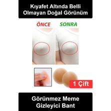 Wonara Göğüs Ucu Kapatıcı Silikon Ten Rengi Kendinden Yapışkanlı Nipple Pad 1 Çift Yıkanabilir Tekrar Kullanılabilir Dekolte Abiye Mayo Bikini Body Tişört Kapsız Sütyen Uyumlu Kadın Iç Giyim Aparatı