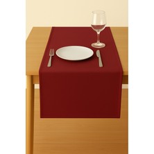 Luvora Home Luna Serisi Kadife Dokulu Dikdörtgen Runner - Bordo