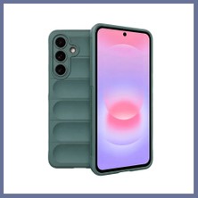 Bezos Samsung Galaxy A37 5g Uyumlu Optimum Silikon - Koyu Yeşil Dlra