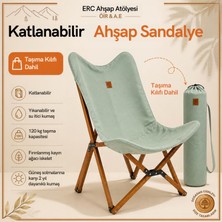 ÖİR A.E Ahşap Katlanır Kamp Sandalyesi : Bahçe, Piknik, Balkon ve Kamp (1 Sandalye)
