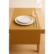 Luvora Home Nova Serisi Keten Runner - Hardal