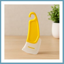 Bezos Mini Silikon Spatula - Yağ ve Leke Kazıyıcı (Plastik Saplı) MBT06