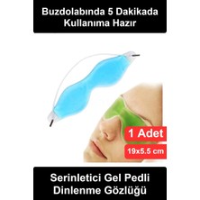 Wonara Jel Göz Maskesi Soğuk Terapi Buz Kompresi Yeniden Kullanılabilir Soğutucu Uyku Bandı Lastikli Şişlik Morluk Karşıtı Rahatlatıcı Dinlendirici Ekran Yorgunluğu Giderici Kadın Erkek Cilt Bakım
