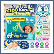 Bezos Aktif Bebek Süper Paket Bebek Bezi 5 Beden 46 Adet BZS10