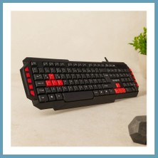Bezos USB Kablolu Oyuncu Klavye (Renkli Tuşlar, 150 Cm) MBT06