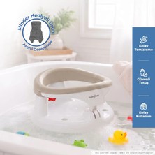 Babyjem Yandan Açılır Banyo ve Mama Oturağı & Hediye Minderli 2'li Set Taş