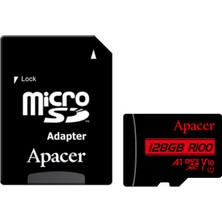 Apacer 128GB Microsd Hafıza Kartı R100MB/S (AP128GMCSX10UB-R)