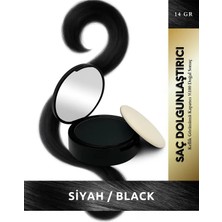 Topaxx Siyah/Black Suya Dayanıklı Saç Dolgunlaştırıcı ve Seyrek Kapatıcı Saç Pudrası 14g